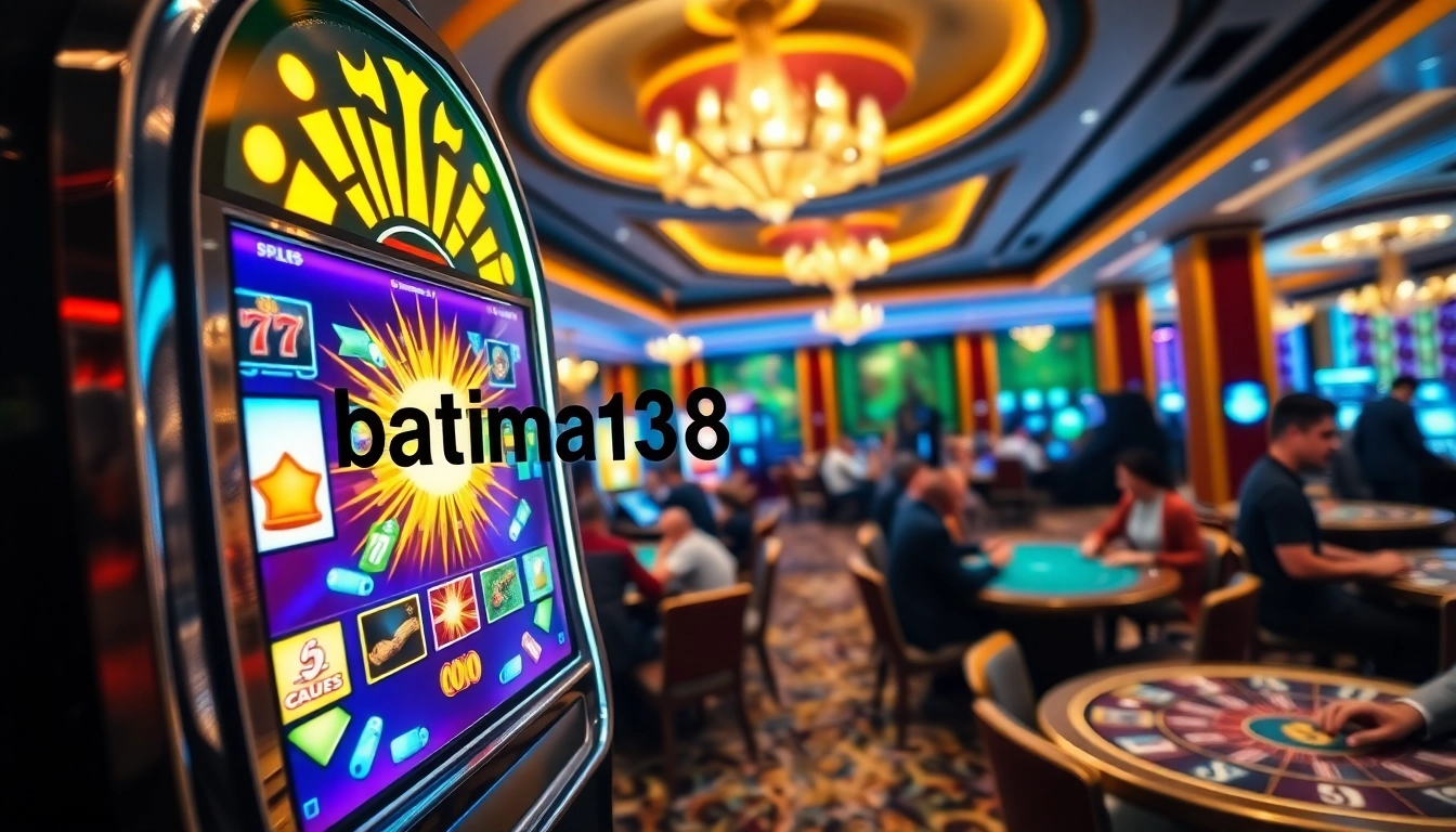 Experience thrill at batman138 login with vibrant slot machines and luxurious casino ambiance.