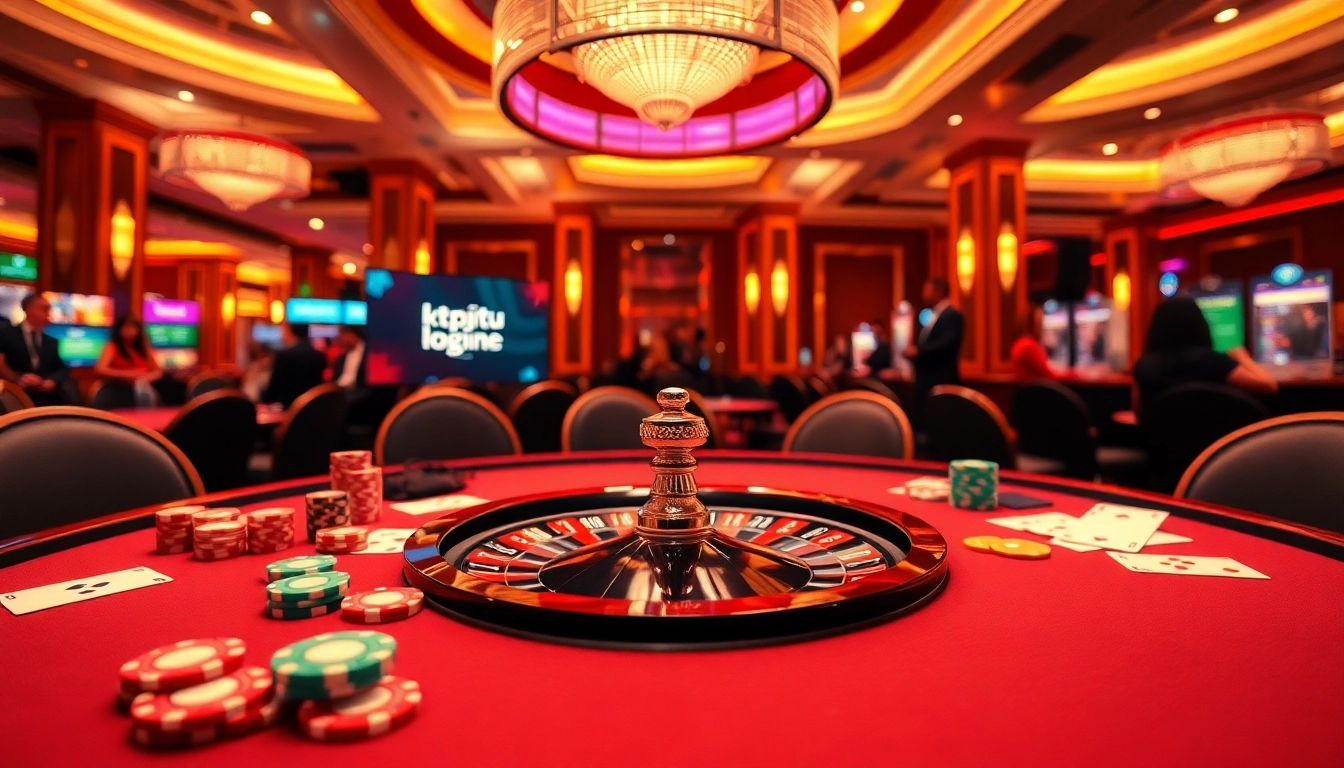 Players engage in exciting action at KTPJITU login, showcasing luxury casino elements.