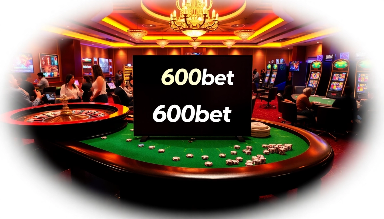Únete a la emoción en 600bet con mesas de póker vibrantes, ruedas de ruleta y jugadores entusiastas.
