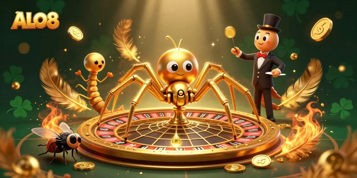 Join ALO8 for an exciting roulette experience with a golden spider and centipede croupier.