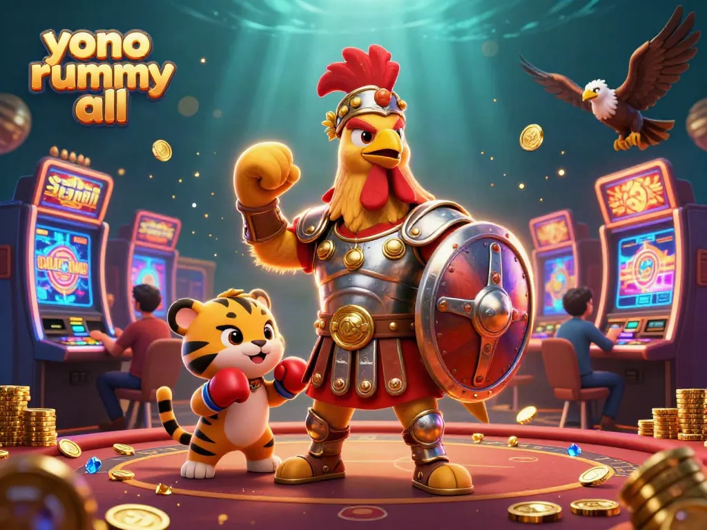 Selamat datang di yono rummy all, nikmati momen bermain rummy dengan karakter unik dalam suasana kasino yang meriah.