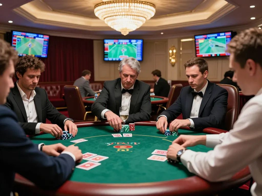 KONG88 players engaged in a high-stakes poker game revealing dynamic gameplay and excitement.