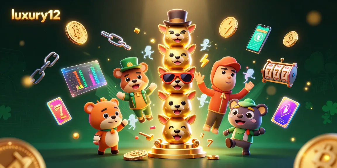 Spin the reels with luxury12 as vibrant slot symbols and crypto coins light up the casino scene.