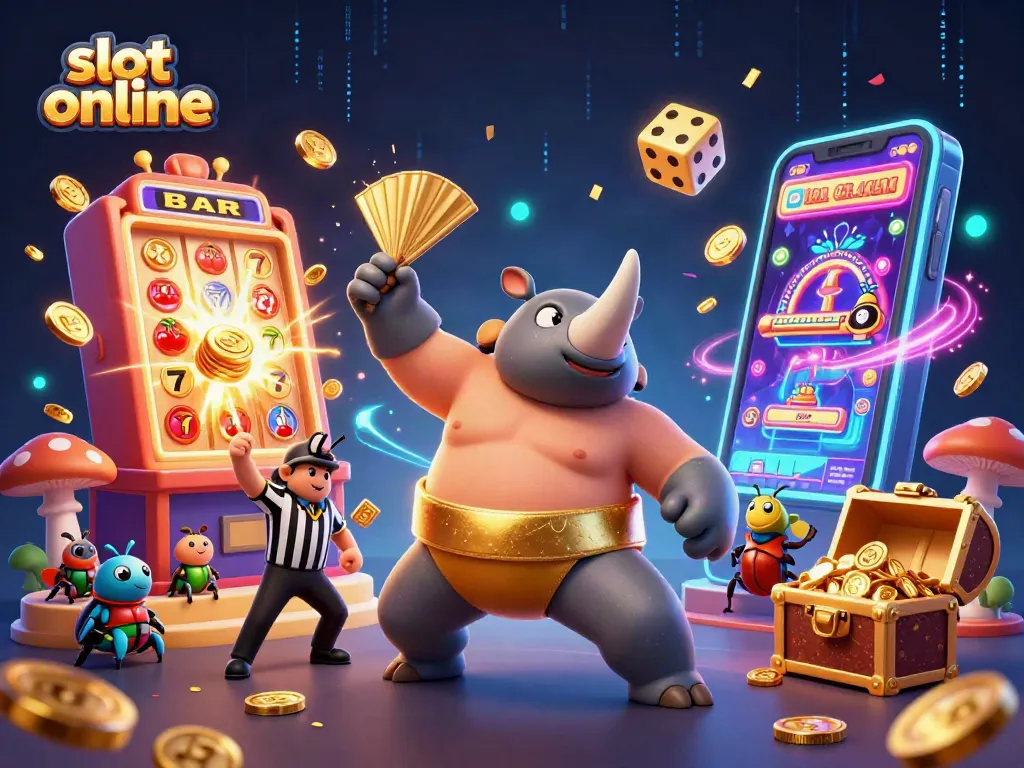Win big at slot online with our cartoon beetle champion and exciting game elements!
