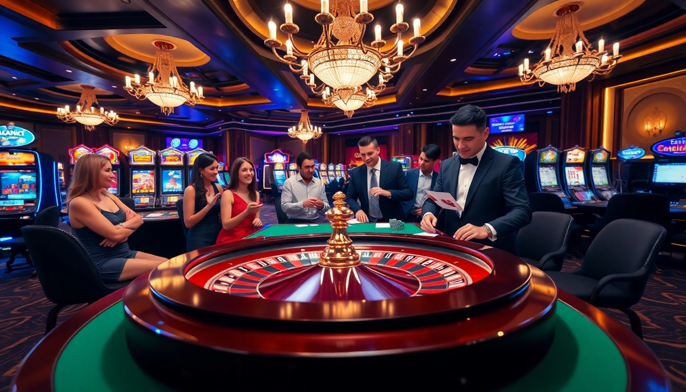 Engaged players enjoying the thrill of online gambling at https://kkwin.co.com/ with exciting casino elements.
