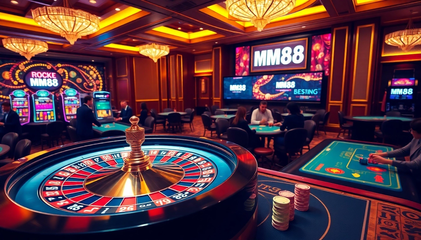 Experience the thrill of MM 88 with vibrant casino tables and exciting games.