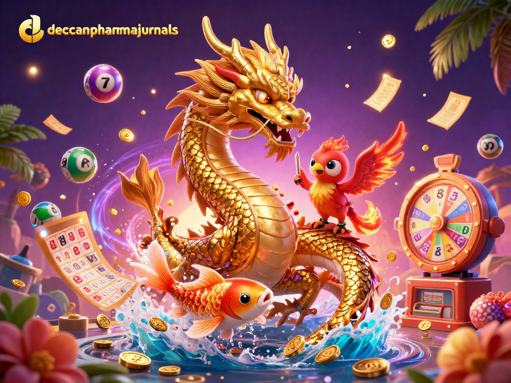Engage in thrilling gameplay with deccanpharmajournals featuring a golden dragon and vibrant casino elements.