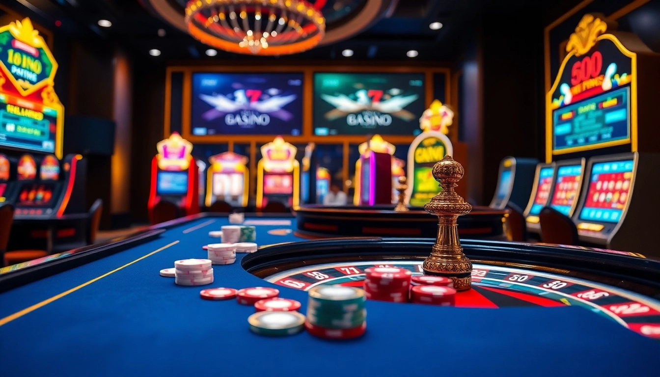 68VIP online casino featuring vibrant tables and thrilling gaming elements for an exciting experience