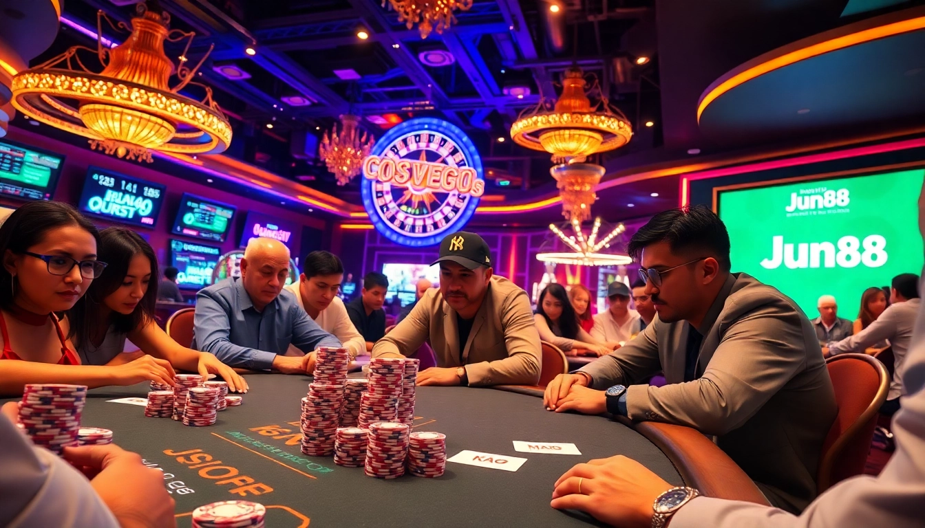 Experience high-stakes poker at nhà cái jun88 where excitement meets strategy.