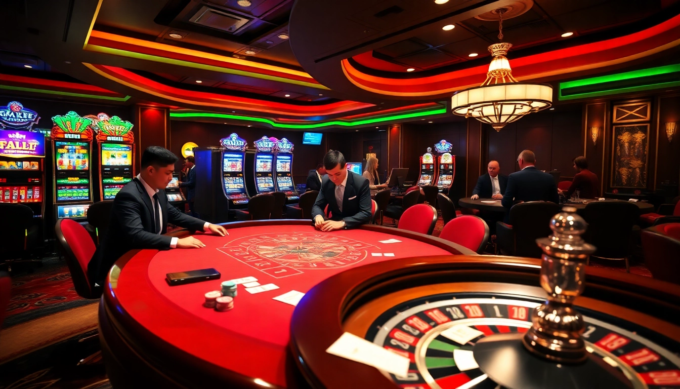 Experience the thrilling atmosphere of MM88 HOW at a luxurious casino featuring vibrant games and professional play.