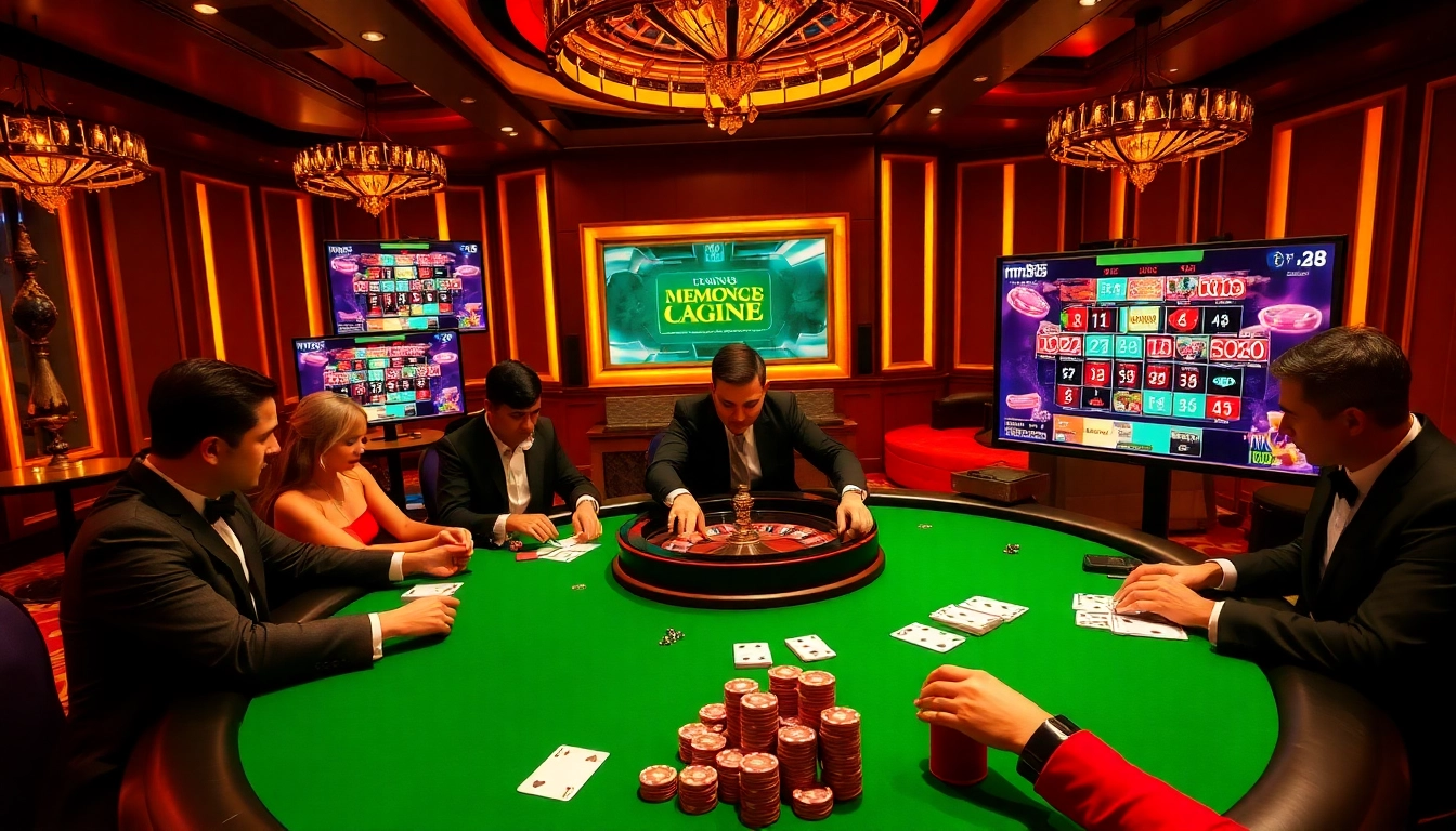 Experience the excitement of MM88 LINK with vibrant casino tables and engaging gameplay.