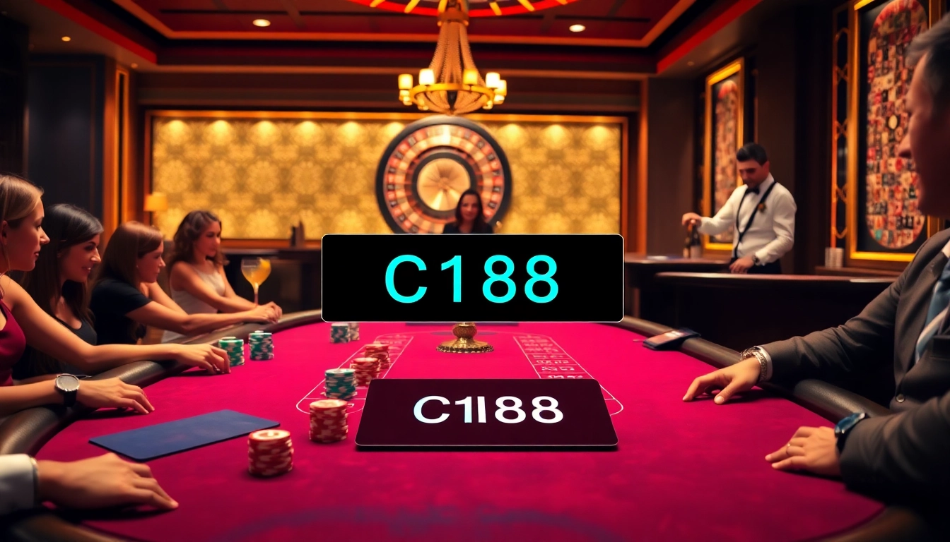 Experience thrilling gameplay at the C168 poker table in a luxurious casino setting.