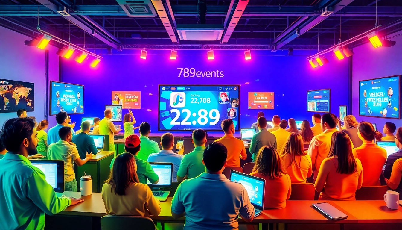 Engaging poster for 789betevents showcasing virtual networking and interactive activities.