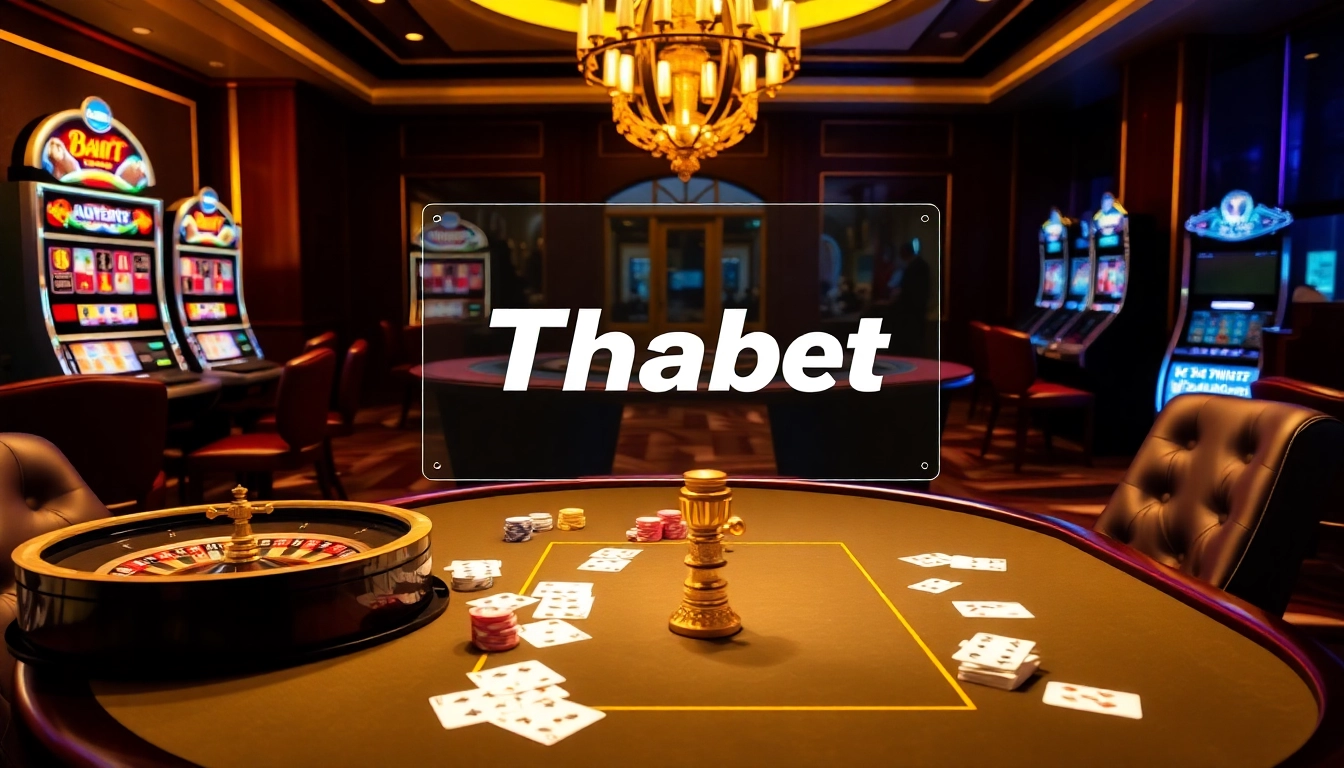 Experience thrilling gaming moments at Thabet casino with vibrant tables and engaging visuals.